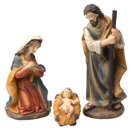 Nativity 3 subjects in resin series 15 cm