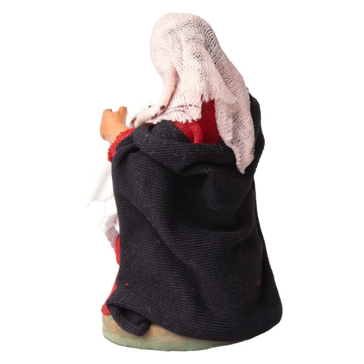 Mujer sentada que amamanta serie 10 cm