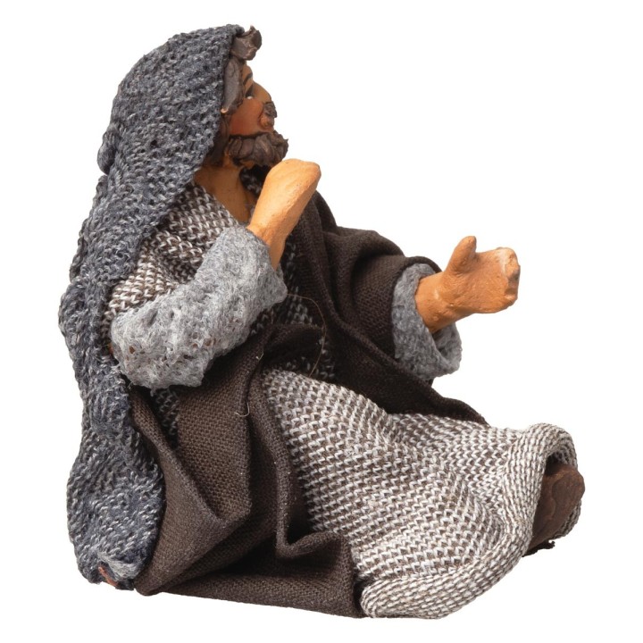 Vendedor sentado serie 10 cm