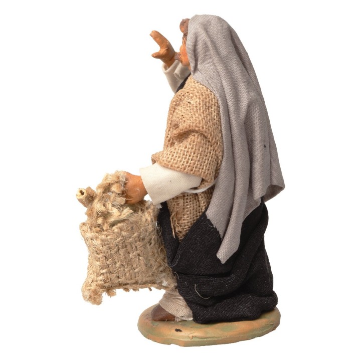 Venditore con cesto d' uva serie 10 cm