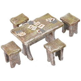 Mesa con cartas para estatuas de 10 cm