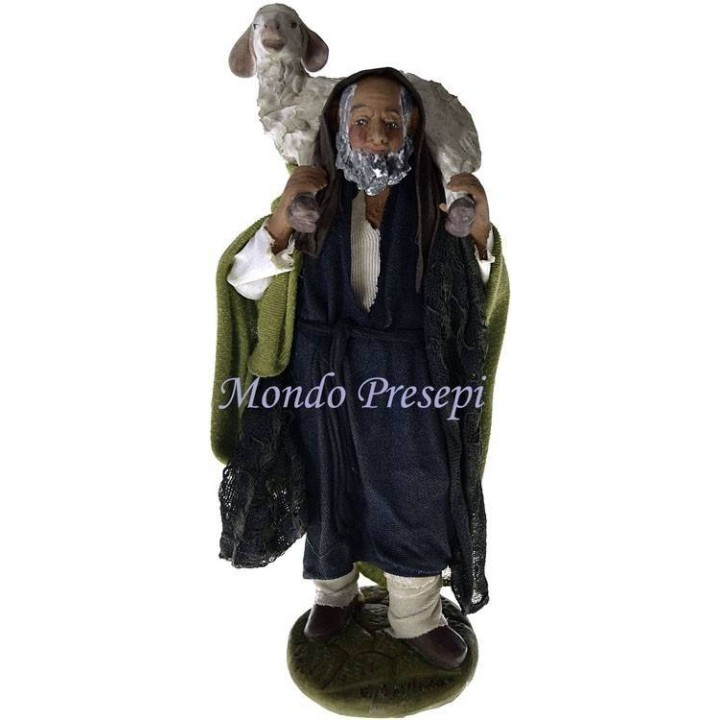 Hombre con oveja a hombros Lux cm 24