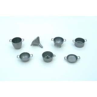 Set 7 tegami in plastica color metallo - Cod. 