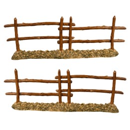 Set de 2 cercas dobles cm 21,5x7,1 h