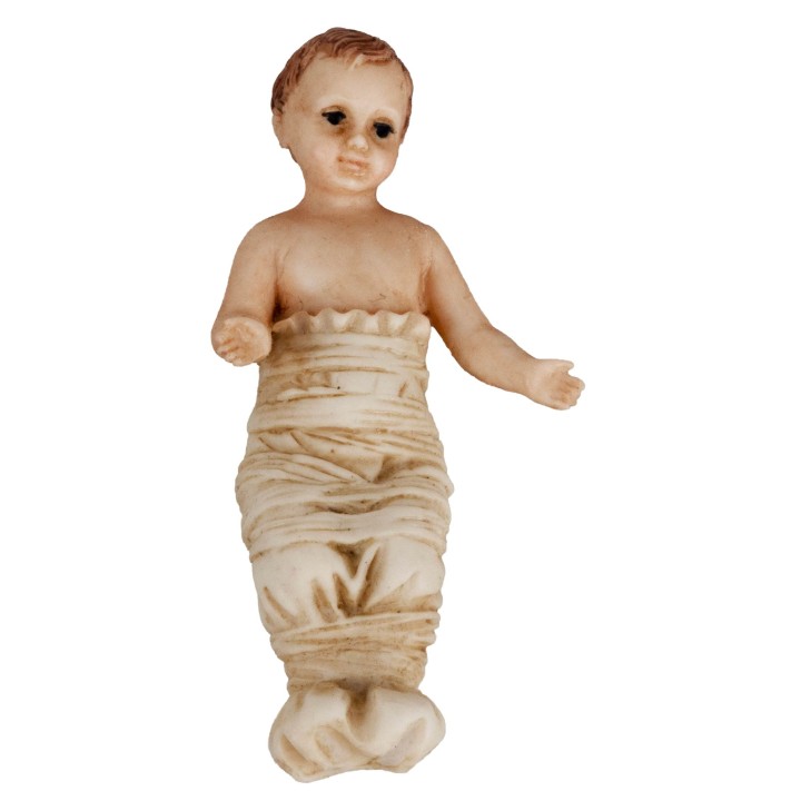 Baby Jesus with removable cradle in resin series 15 cm Landi
