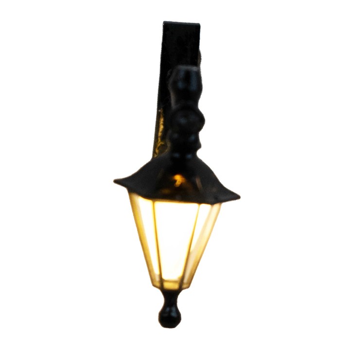 Linterna de pared cm 4x4,1 con luz led blanco cálido 12v