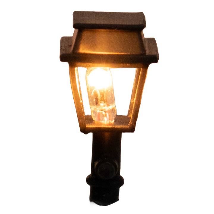 Linterna de pared cm 4,2x2,4 con microlámpara 12v