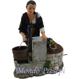 Woman at the well, moving 30 cm