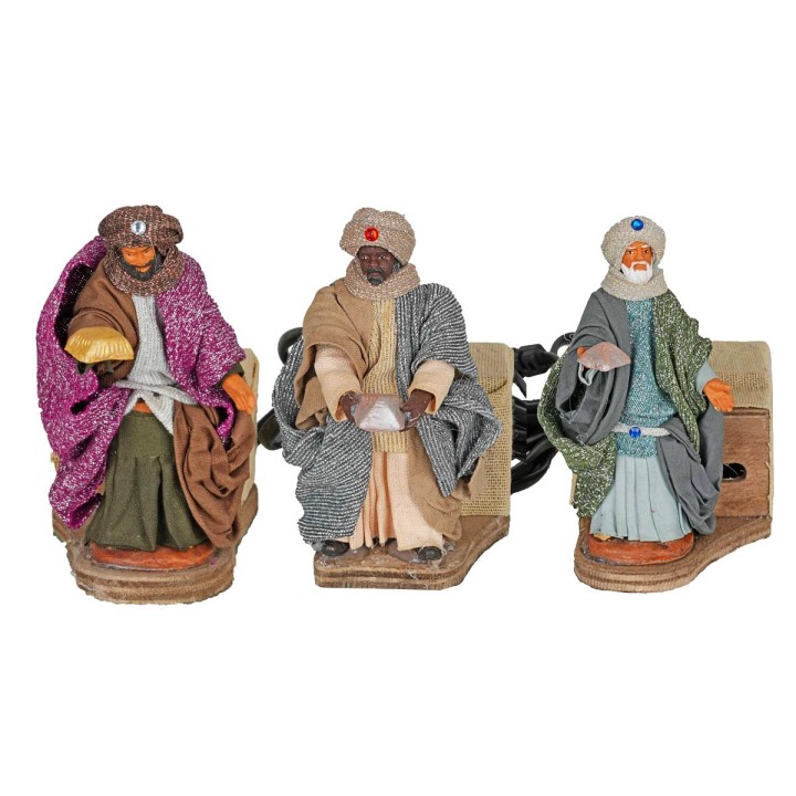 Conjunto Reyes Magos en movimiento 10 cm