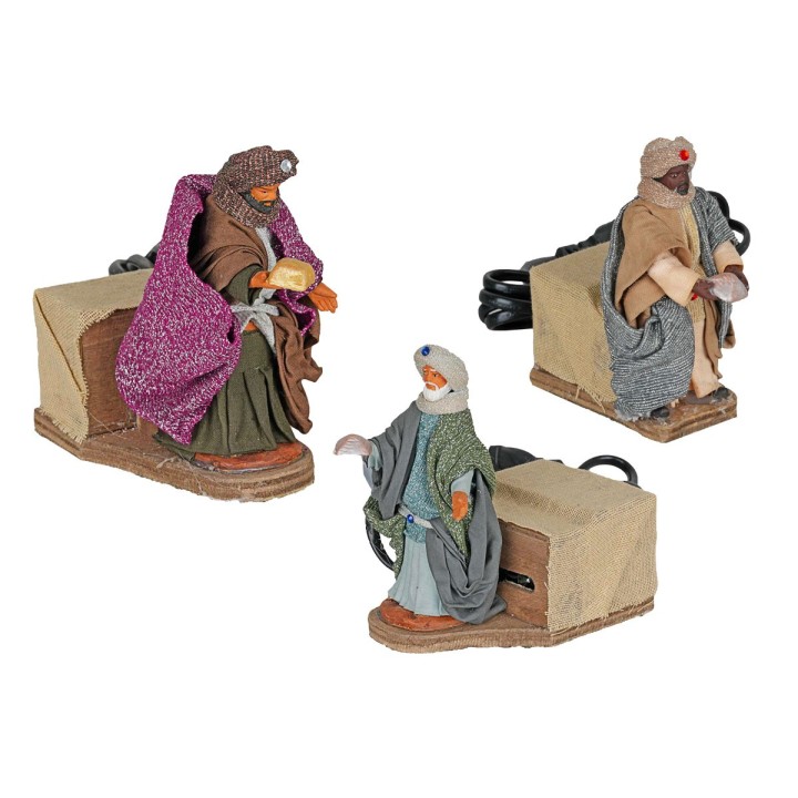Conjunto Reyes Magos en movimiento 10 cm