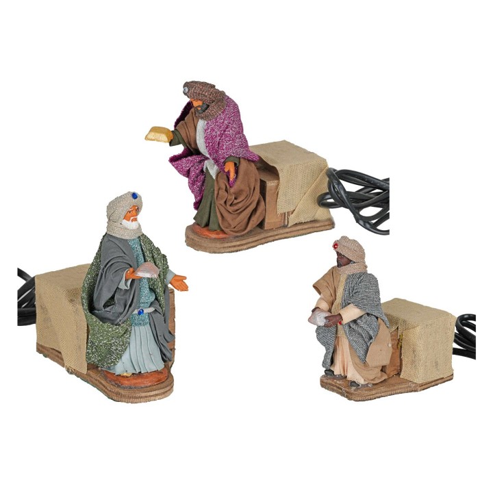 Conjunto Reyes Magos en movimiento 10 cm