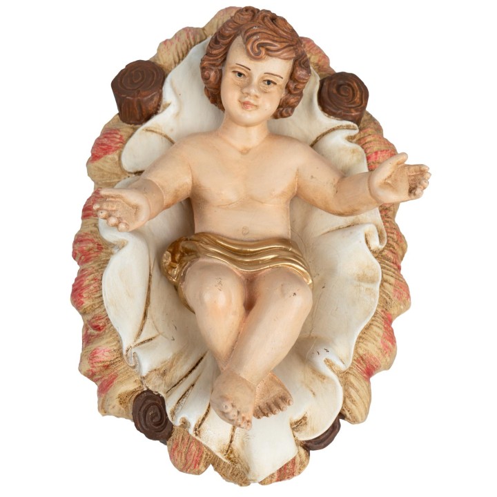 Gesù bambino nella culla serie 30 cm Euromarchi