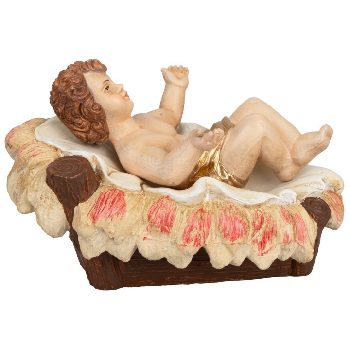 Jesús niño en la cuna serie 30 cm Euromarchi