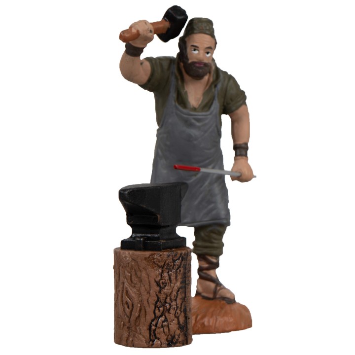 Blacksmith with anvil series cm 10 Oliver