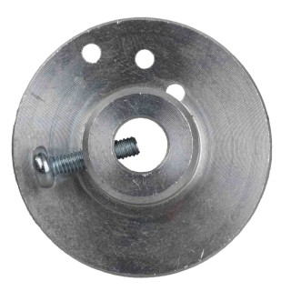 Polea ø 3,5 cm de aluminio para motorreductores 4w
