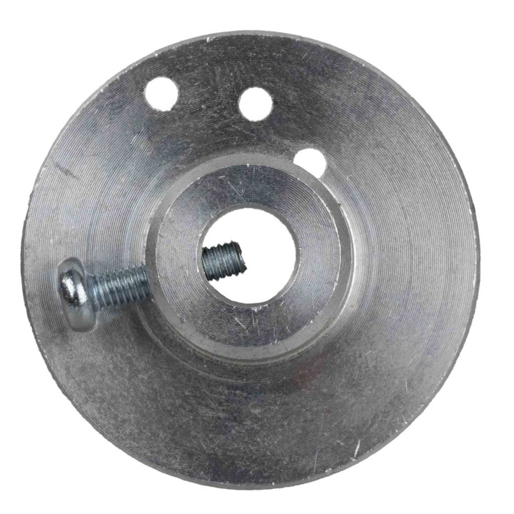 Polea ø 3,5 cm de aluminio para motorreductores 4w