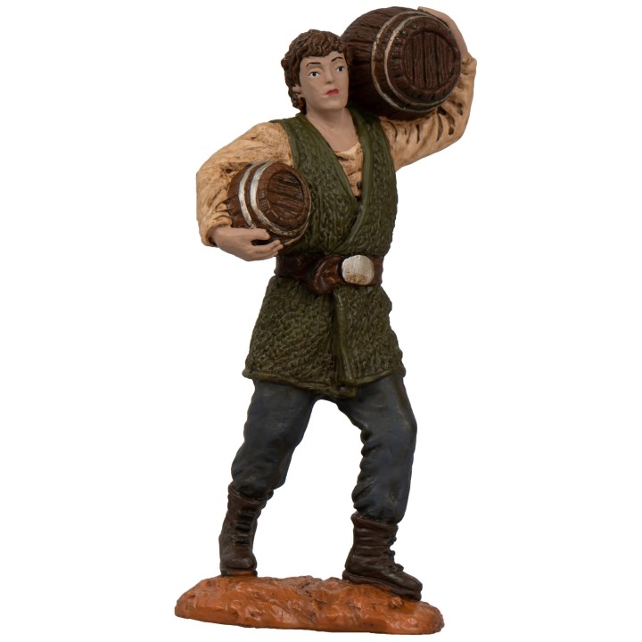 Man with barrels 15 cm Oliver