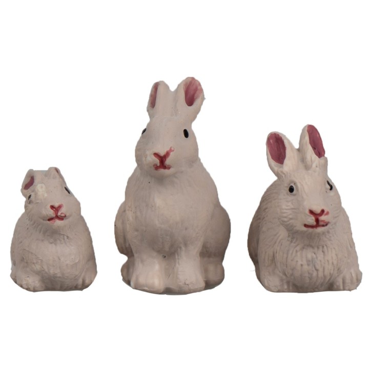Conjunto de 3 conejos