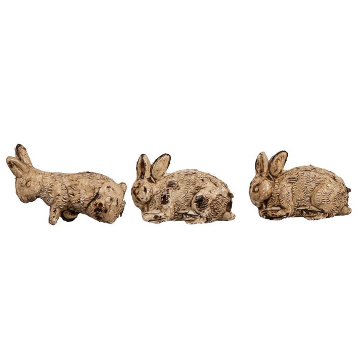 Set of 4 pcs baby rabbits with mother