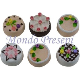 Cake in assorted patterns 1 pcs Ø 2 cm