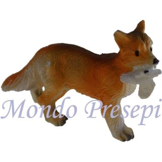 Fox with bird