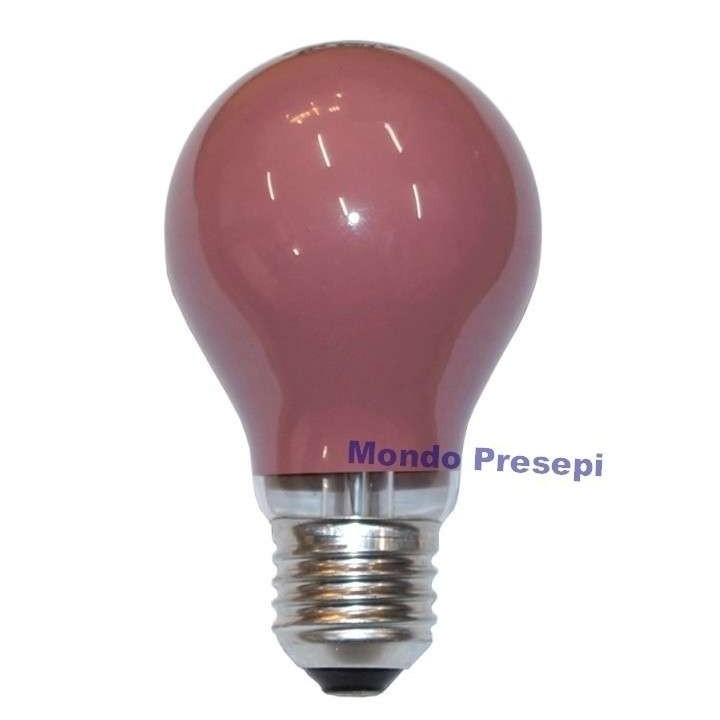 Lampada goccia 40W E27 Rossa