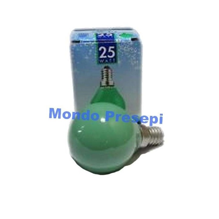 Lámpara E14 - 25W verde