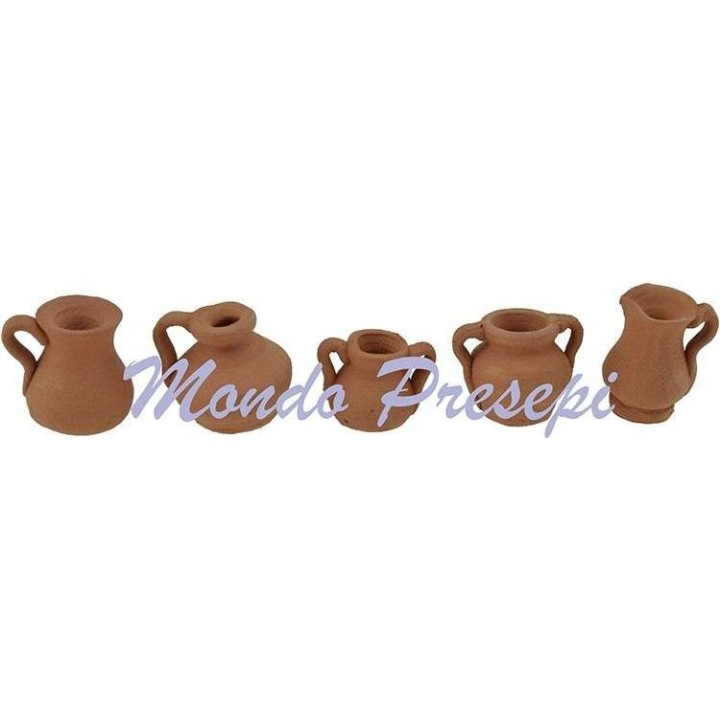 Conjunto de 5 ánforas cm 1,5 - 2 h.