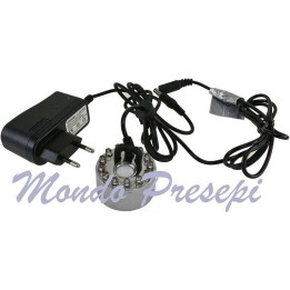 Nebulizzatore con led colorati completo di alimentatore Effetto