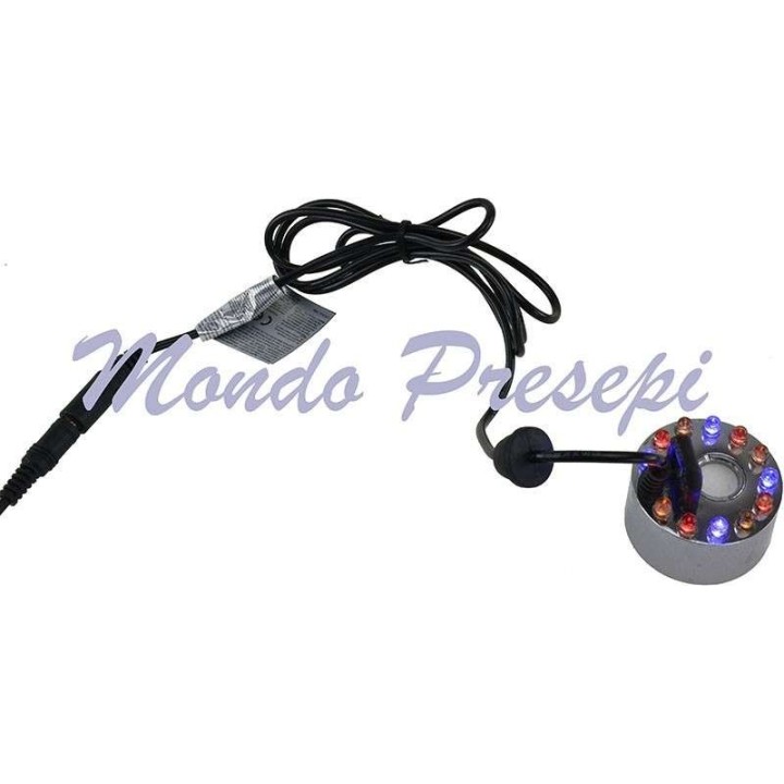 Nebulizador con luces led de colores completo con alimentador