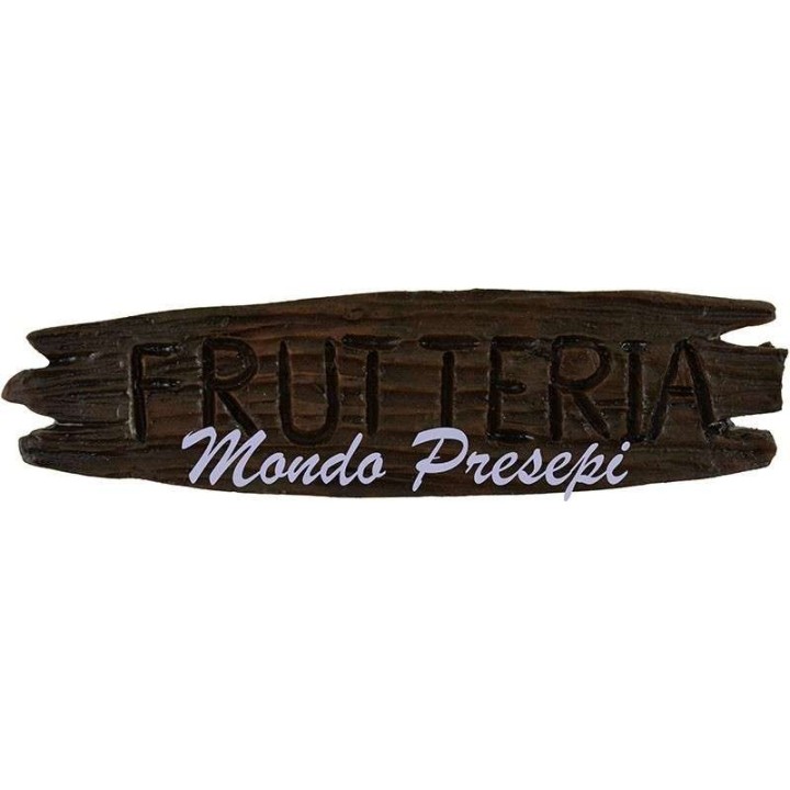 Insegna Frutteria cm 10,5x3