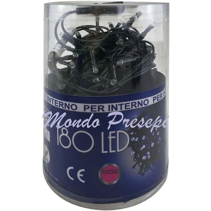 Catena 180 led fucsia con giochi di luce