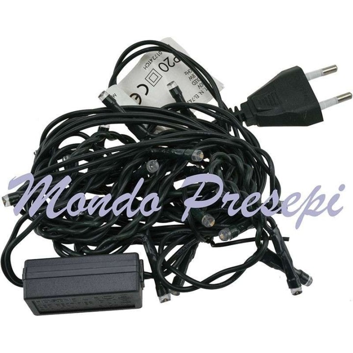 Cadena de 20 luces LED de colores 220V.