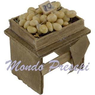 Banco con uova - miniature presepe D95U