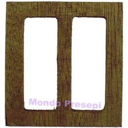 Wooden window 4.7x5 cm h.