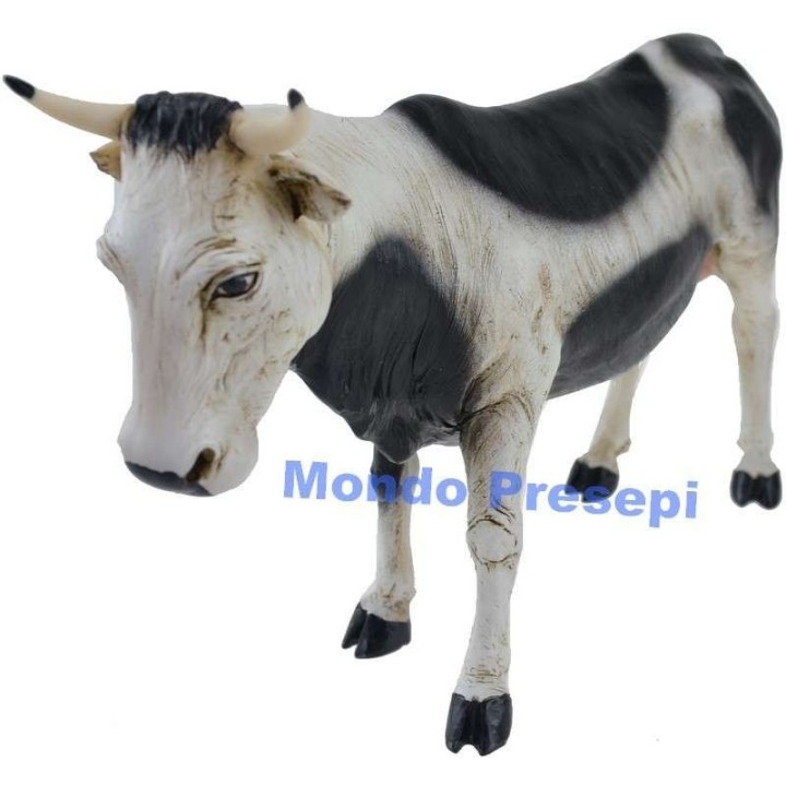 Bue in piedi pezzato per statue cm 30
