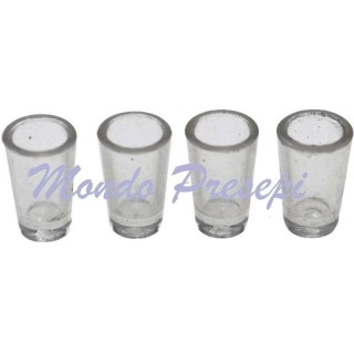 Set of 4 glasses mm-7x12 mm