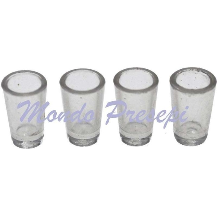 Juego de 4 vasos mm 7x12 mm