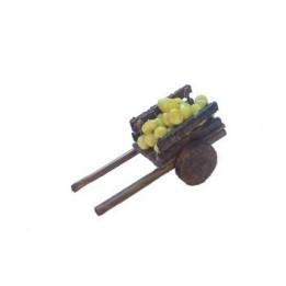 Carro de madera con limones