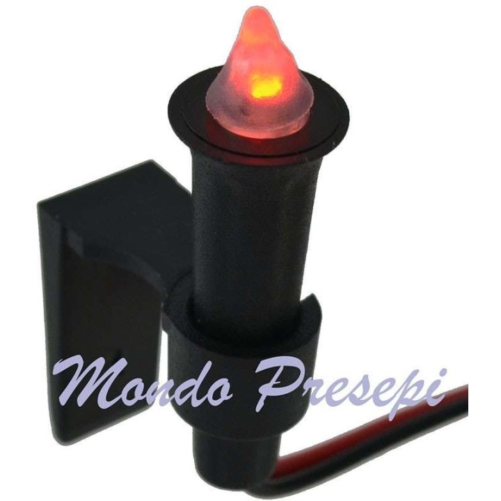 Antorcha parpadeante de led 5 mm 12v. 
