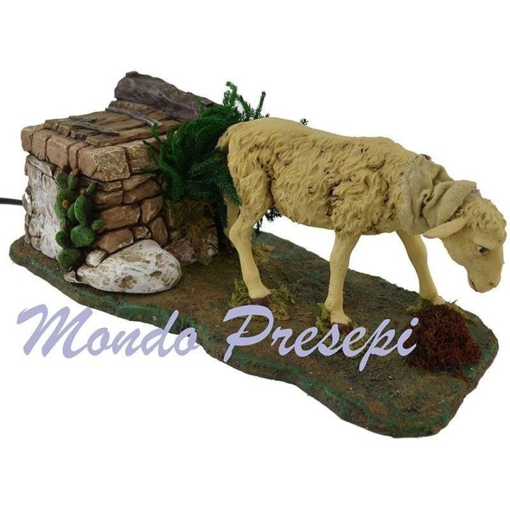 Sheep moving to statues, 30 cm h.