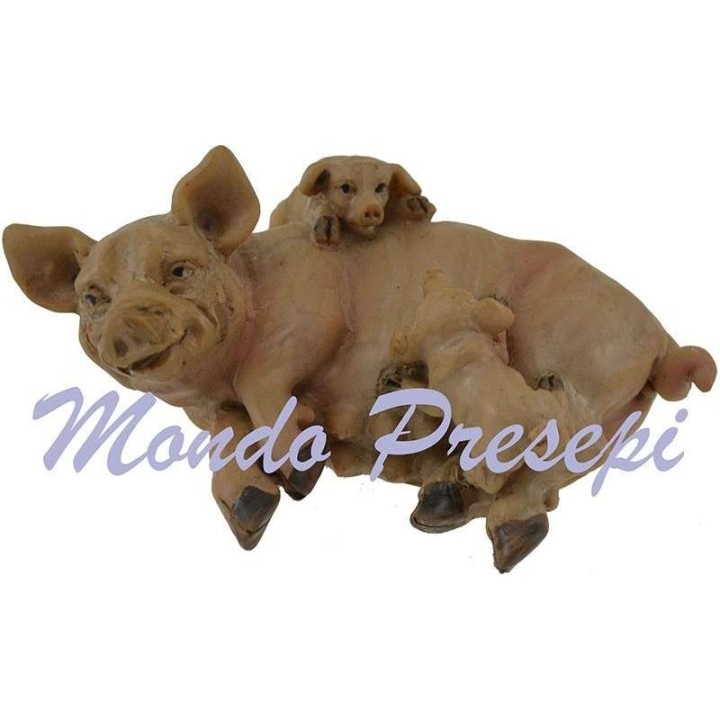 Cerdo con pequeños