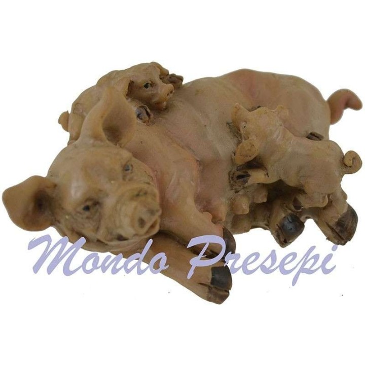 Maiale con piccoli