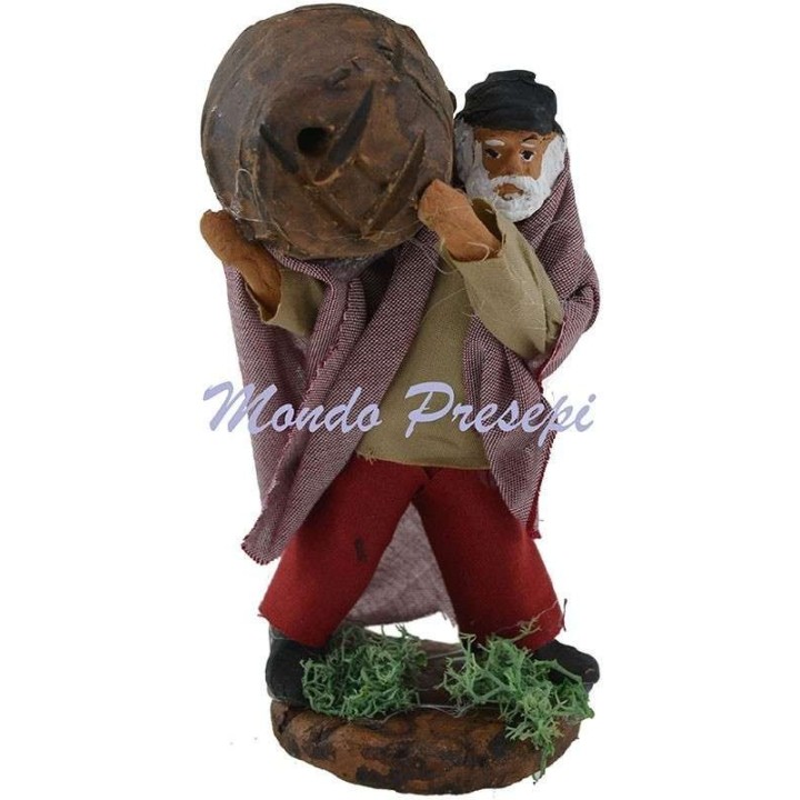 Hombre con barril a hombros cm 10