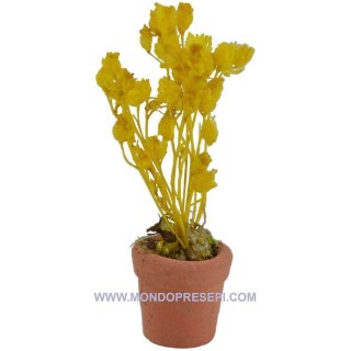 Jarrón con flor amarilla