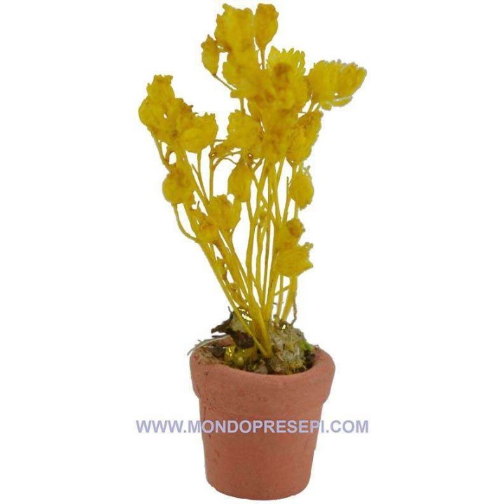 Vase with yellow flower