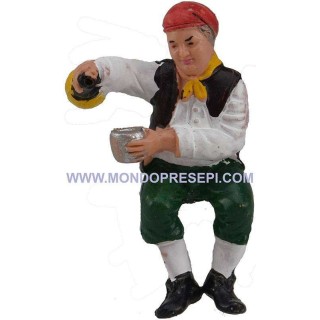 Drinker with bottle and glass 10 cm Euro