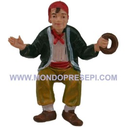 Hombre sentado con rosquilla de 7 cm Euromarchi