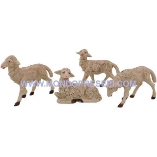 Set 4 pecore per statue cm 20-24