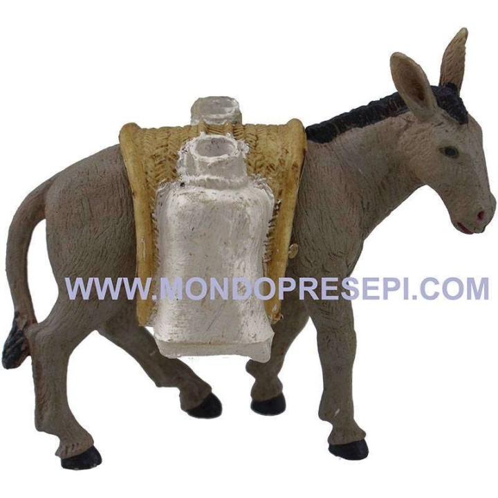 Burro con sacos de harina